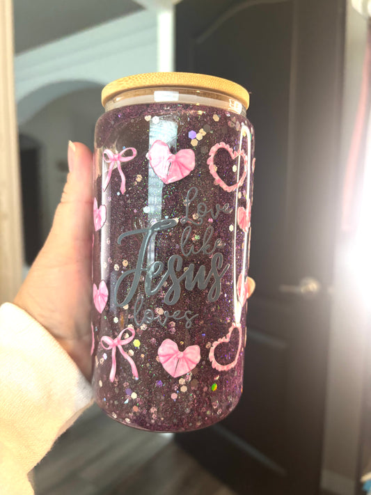 Love like Jesus snow globe $16 oz