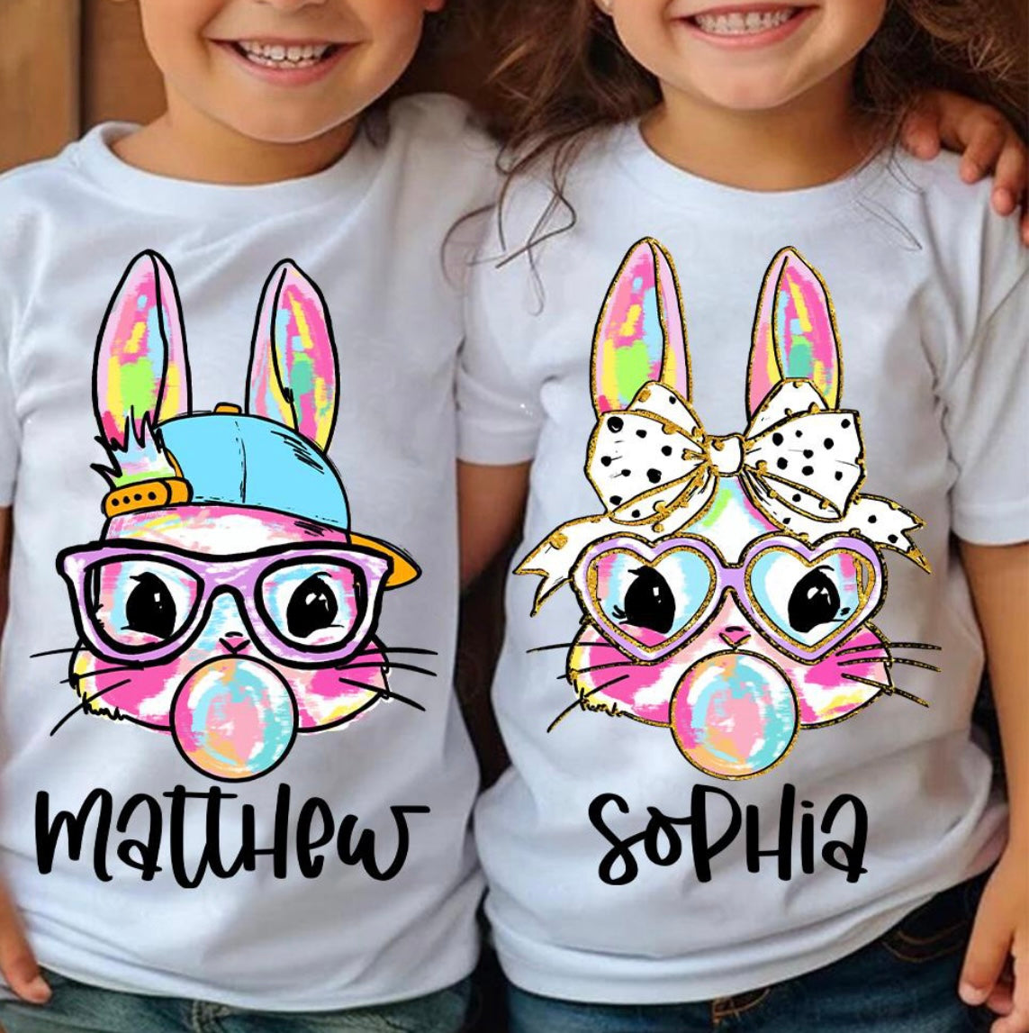 Customized bunny shirts