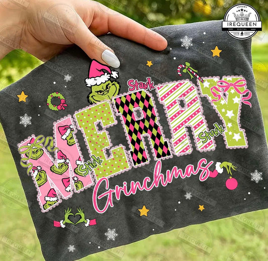 Merry Grinchmas pink