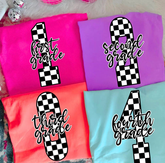 Checkered kids grade
